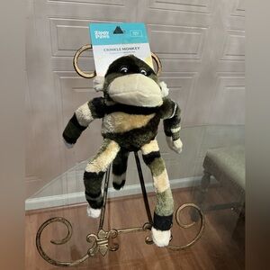 Zippy Paws Spencer the Crinkle & Squeaker Monkey -  11”